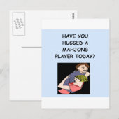mahjong briefkaart (Voorkant / Achterkant)