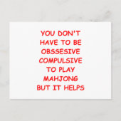 mahjong briefkaart (Voorkant)