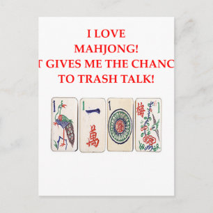 MAHJONG BRIEFKAART