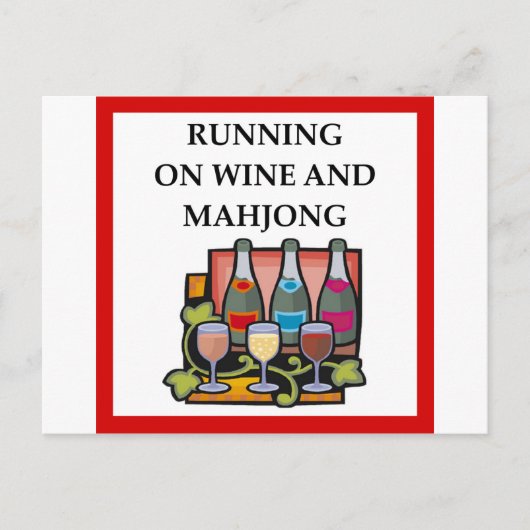 MAHJONG BRIEFKAART (Voorkant)