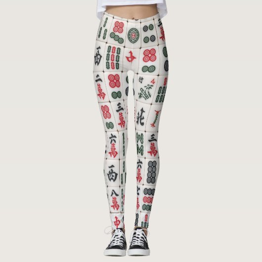 Mahjong broek leggings (Voorkant)