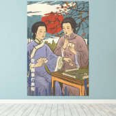 Mahjong Canvas Afdruk (Insitu (Houten vloer))