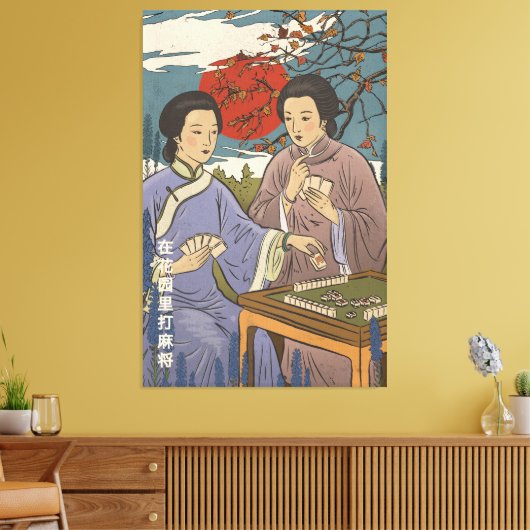 Mahjong Canvas Afdruk (Insitu (Woonkamer))