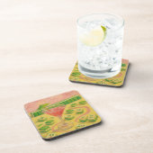 Mahjong Chic Schildering Cocktail Bier Onderzetter (Rechterzijde)