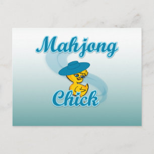 Mahjong Chick #3 Briefkaart