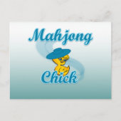 Mahjong Chick #3 Briefkaart (Voorkant)