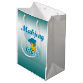 Mahjong Chick #3 Medium Cadeauzakje (Voorkant Gekanteld)