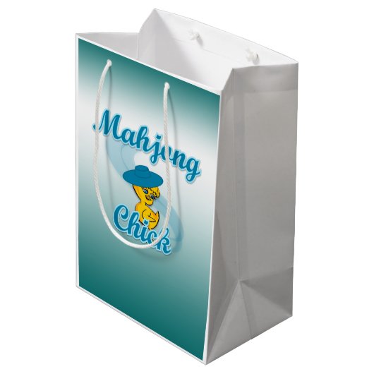 Mahjong Chick #3 Medium Cadeauzakje (Achterkant Gekanteld)