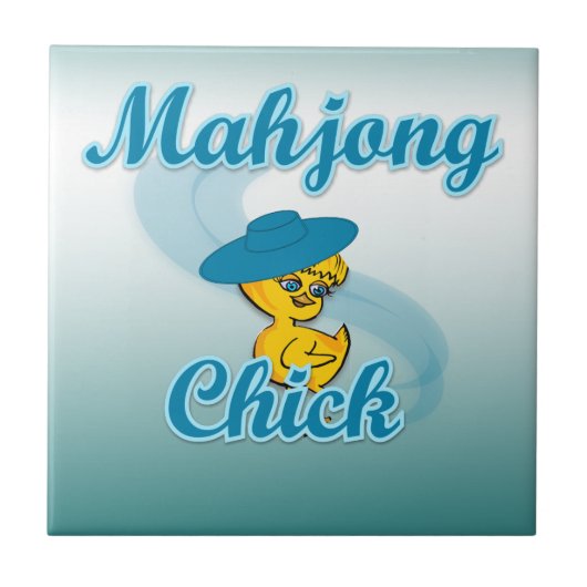 Mahjong Chick #3 Tegeltje (Voorkant)