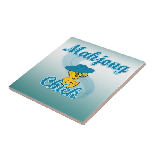 Mahjong Chick #3 Tegeltje (Zijkant)