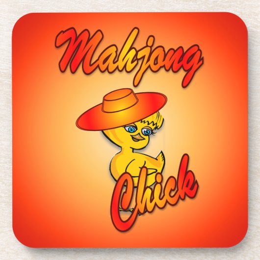 Mahjong Chick #5 Drankjes Onderzetter (Voorkant)