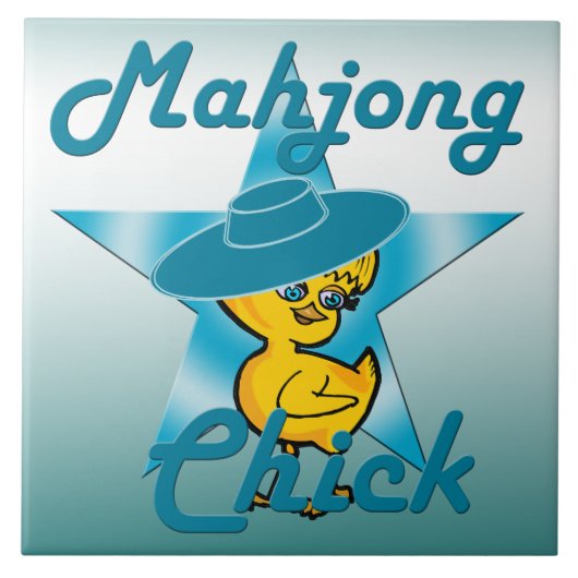 Mahjong Chick #7 Tegeltje (Voorkant)