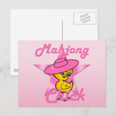 Mahjong Chick #8 Briefkaart (Voorkant / Achterkant)