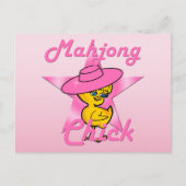 Mahjong Chick #8 Briefkaart (Voorkant)