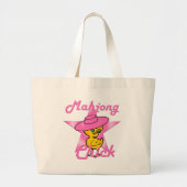 Mahjong Chick #8 Grote Tote Bag (Voorkant)