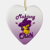 Mahjong Chick #9 Keramisch Ornament (Rechts)