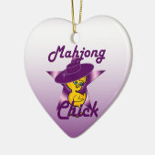 Mahjong Chick #9 Keramisch Ornament (Links)