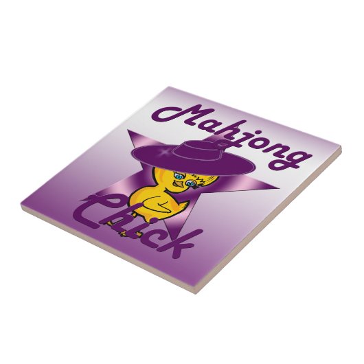 Mahjong Chick #9 Tegeltje (Zijkant)