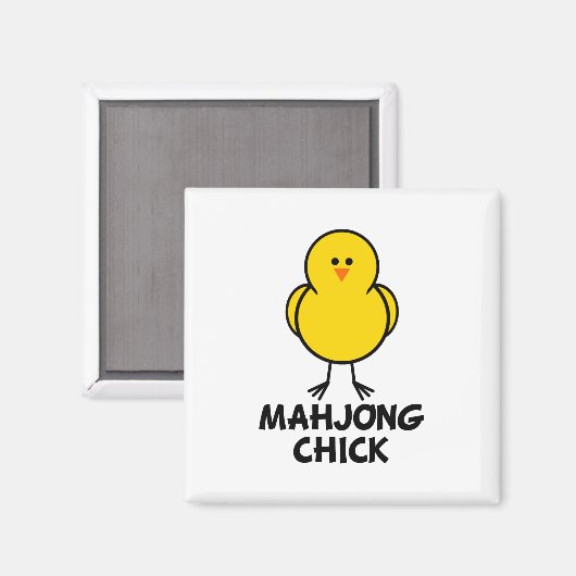 Mahjong Chick Magneet (Voorkant / Achterkant)