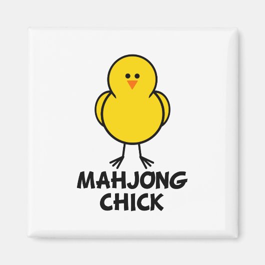 Mahjong Chick Magneet (Voorkant)
