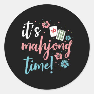 Mahjong Chinese of Mahjong Player Ronde Sticker