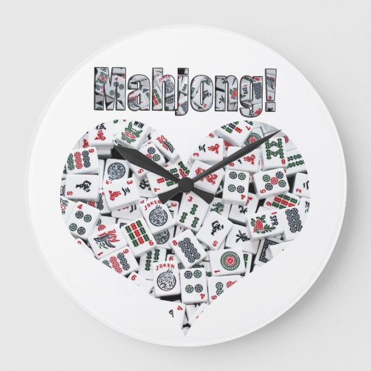 Mahjong Clock Grote Klok (Voorkant)