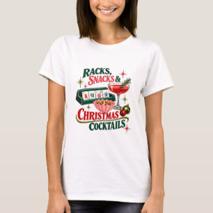 Mahjong Cocktail Shirt Rekken Snacks Kerstmis