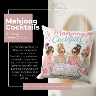 Mahjong Cocktails & Friends Vierkante Worpkussen Kussen