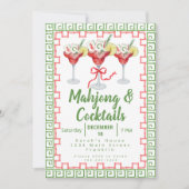 Mahjong Cocktails Kerstfeest Grandmillennial (Voorkant)