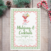 Mahjong & Cocktails Kerstfeest Waterverf