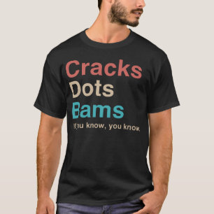 Mahjong Cracks Dots Bams Spel T-shirt