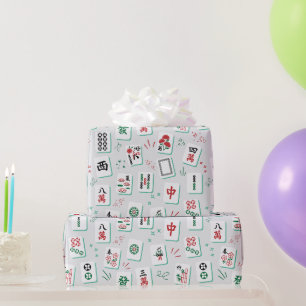 Mahjong Crew Speler Mahj Club Game Liefhebber Cade Cadeaupapier