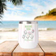 Mahjong Crew Speler Naam Mahj Club Roze Streep