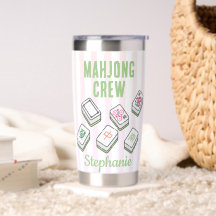 Mahjong Crew Speler Naam Mahj Club Roze Streep