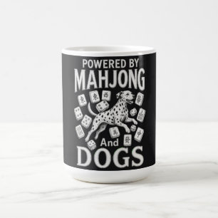 Mahjong & Dalmatische Hond Liefhebber Cadeau Koffiemok