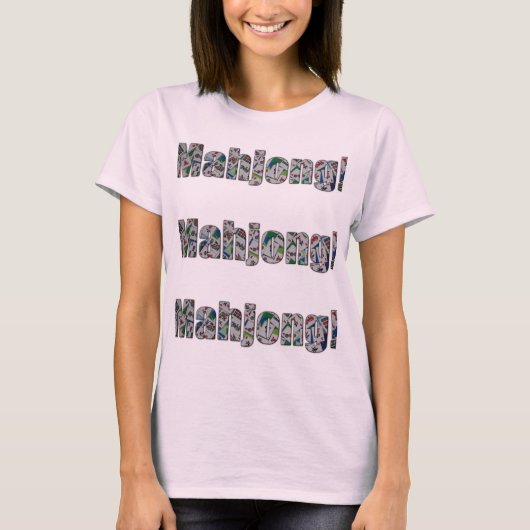 Mahjong Dames T-Shirt (Voorkant)