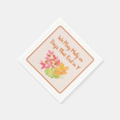 Mahjong Days End in Y Waterverf Herfstbladeren Servet (Hoek)