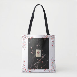 Mahjong de canvas tas met de rode draak