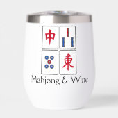 Mahjong Design Thermische Wijn Tumbler (Voorkant)