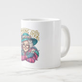 Mahjong Diva Funny Women's Grote Koffiekop (Voorkant rechts)