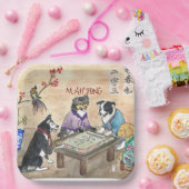 Mahjong Dogs - Papieren Bordje (Feest)