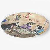 Mahjong Dogs - Papieren Bordje (Gekanteld)