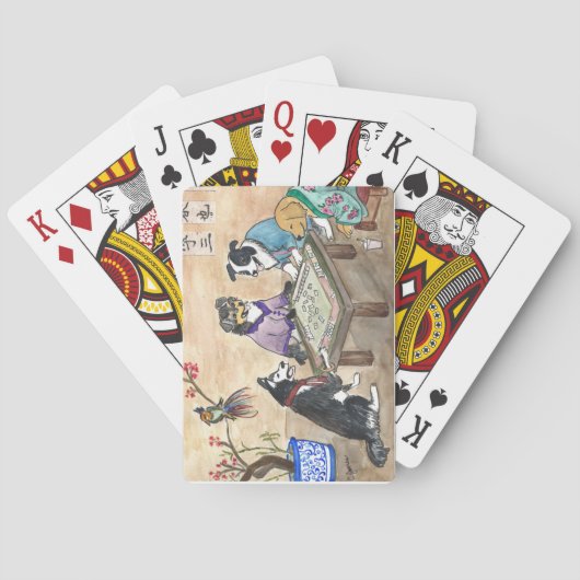 Mahjong Dogs - Pokerkaarten (Achterkant)