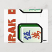 Mahjong Dot Crak Bam Briefkaart (Achterkant)