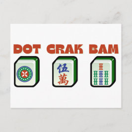 Mahjong Dot Crak Bam Briefkaart