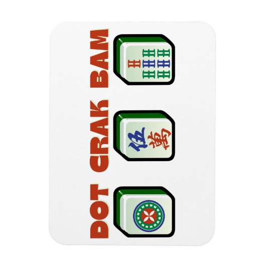 Mahjong Dot Crak Bam Magneet (Verticaal)