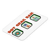 Mahjong Dot Crak Bam Magneet (Linkerzijde)