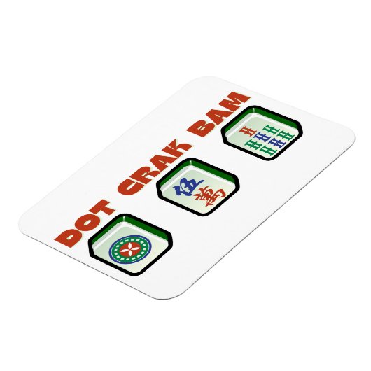 Mahjong Dot Crak Bam Magneet (Linkerzijde)