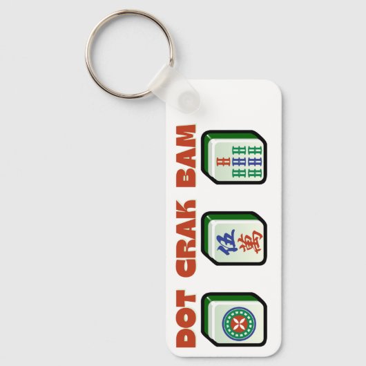 Mahjong Dot Crak Bam Sleutelhanger (Voorkant)