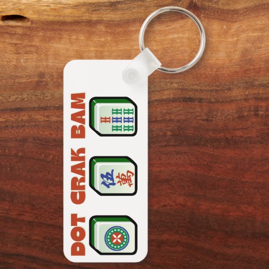 Mahjong Dot Crak Bam Sleutelhanger (Achterkant)